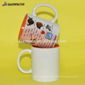 Taza de la sublimación color de la fuente de la fábrica dentro tazas